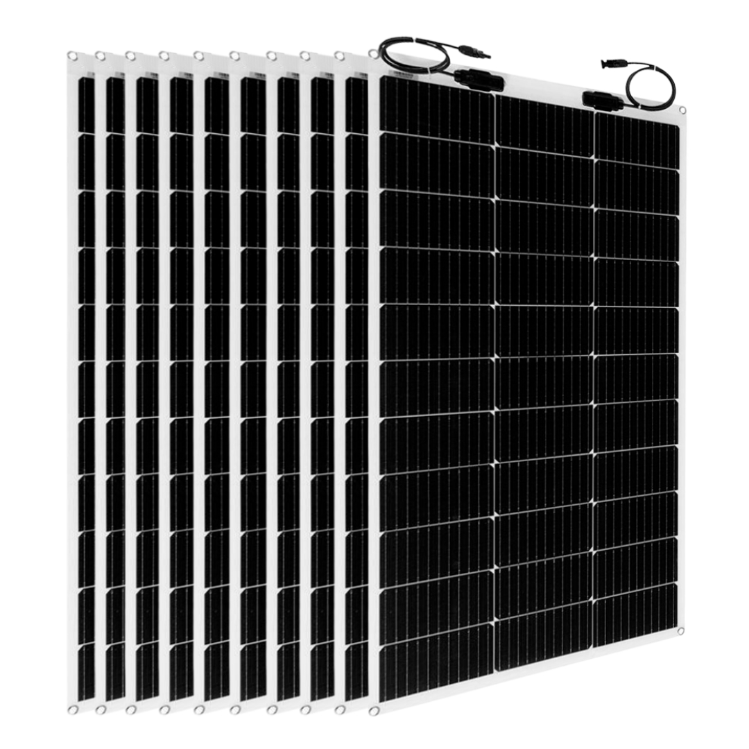 Pack 10 unidades de Panel Solar Flexible 200W 12V Tensite