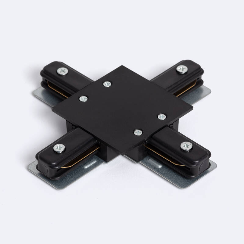 Conector Tipo X para Carril Monofásico Empotrable Aluminio