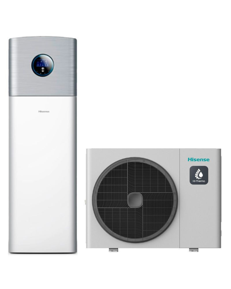 Bomba de Calor Aerotermia Bibloc 16kW R32 Trifásica Hisense Hi-Therma Diseño Integrado 230L