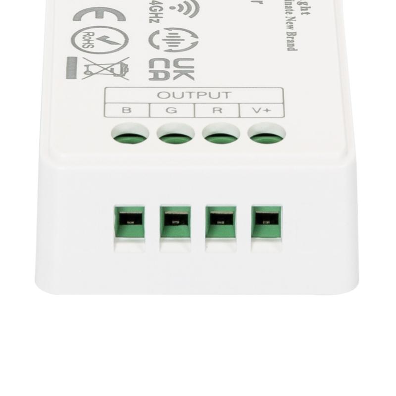 Controlador Regulador RGB 12/24V DC + Mando RF 4 Zonas MiBoxer