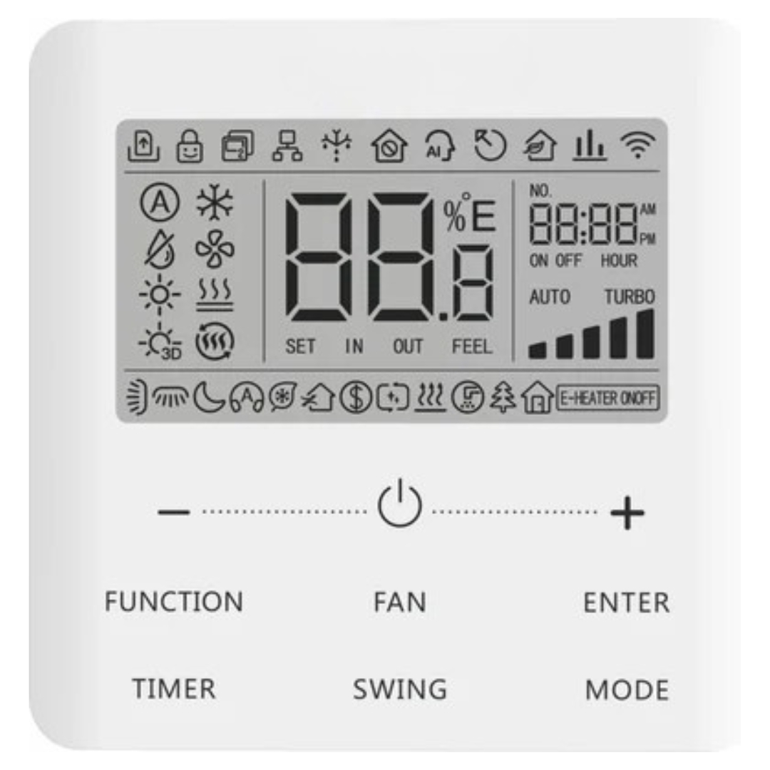 Fancoil Conductos Industrial tubos tomas a la derecha KFCI-600CD30 con mando a distancia