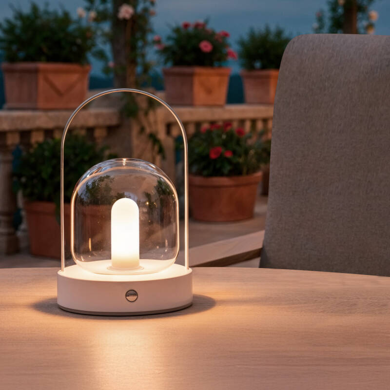 Lámpara de Mesa LED Portátil con Batería USB Recargable Olena