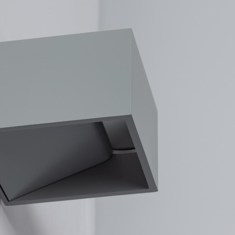 Aplique de Pared LED 6W de Aluminio Iluminación Doble Cara Lico Gris