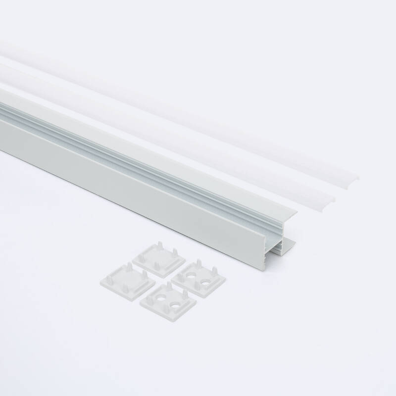 Perfil Aluminio Estantería para Tira LED hasta 12 mm