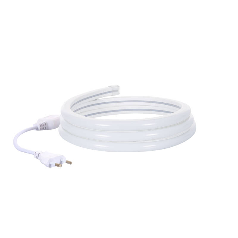 Tira LED Neón Regulable 220V BOBINA 50m Rosa Semicircular 180 9W/m Corte 100cm IP67