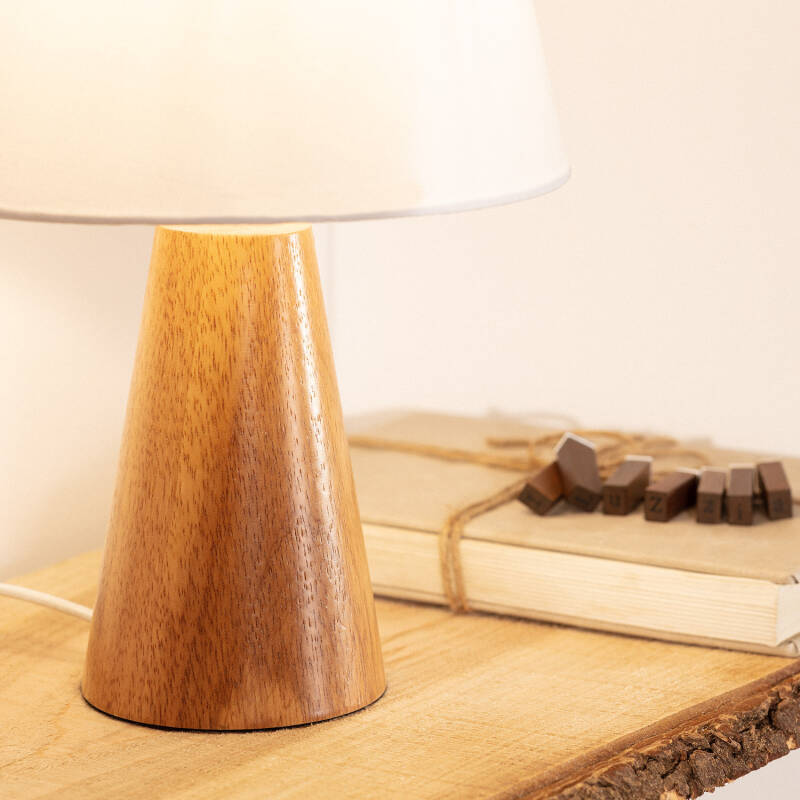 Lámpara de Mesa de Madera Dukku