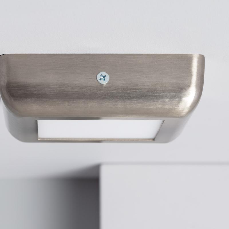 Plafón LED 6W Cuadrado Metal 120x120 mm Design Silver