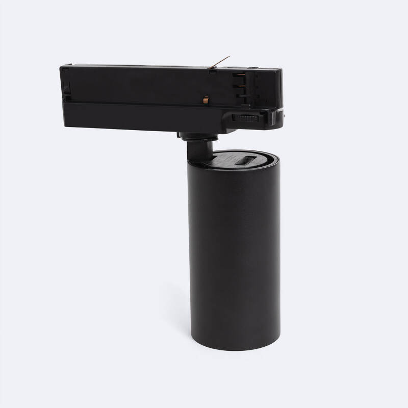 Foco Carril LED Trifásico 20W Fasano Regulable Negro