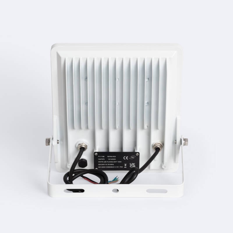 Foco Proyector LED 100W 170 lm/W IP65 ELEGANCE Slim PRO Blanco Blanco Cálido 3000K Asimétrica 80ºx155º