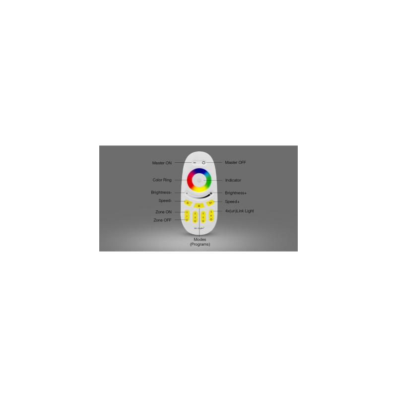 Mando RF para Regulador LED RGBW 4 Zonas MiBoxer FUT096