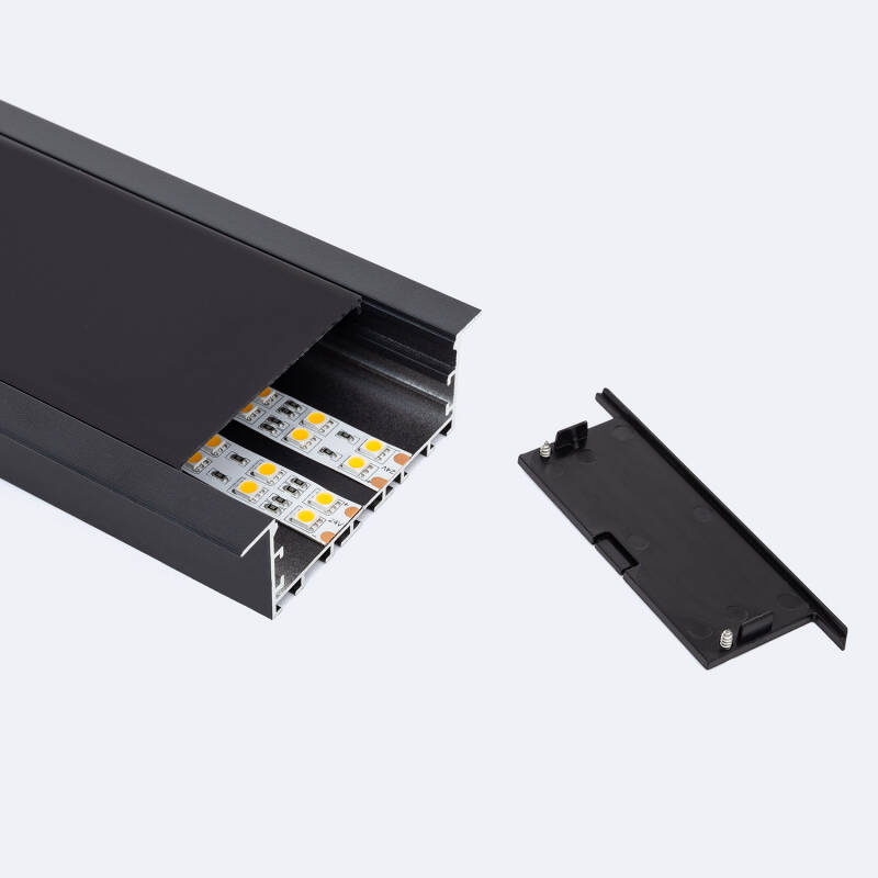 Perfil Aluminio Empotrable XL para Tiras LED hasta 60mm