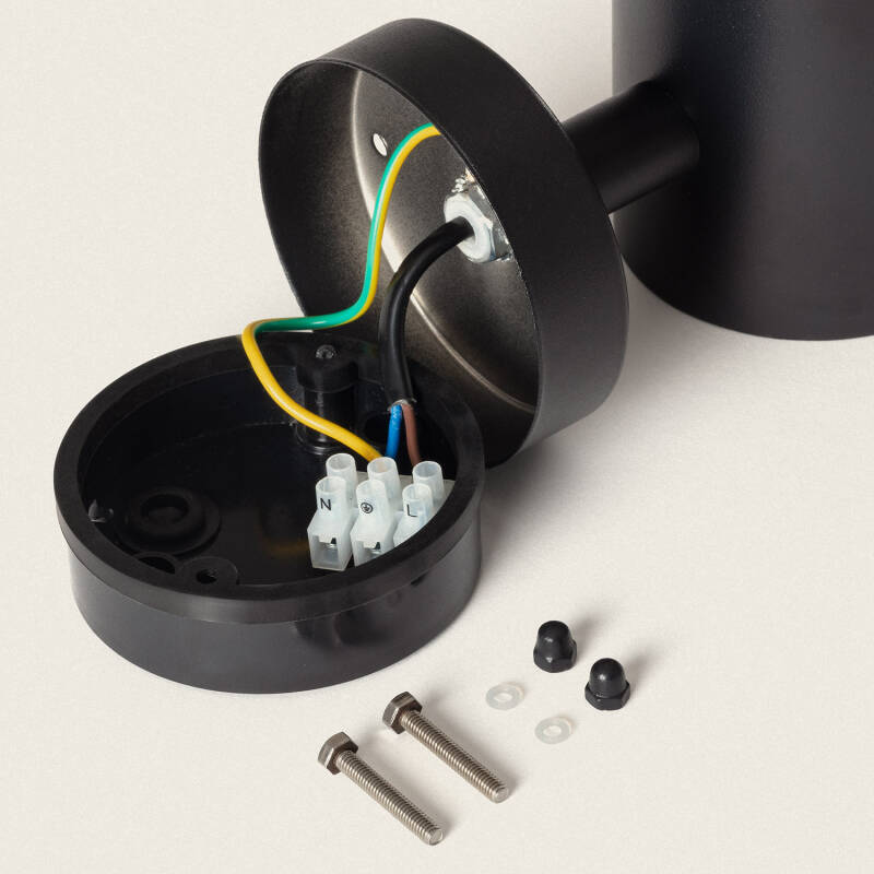 Lámpara de Pared Exterior LED 5W Acero Inoxidable Inti Black