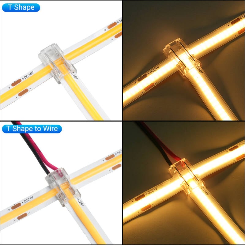 Conector Hipopótamo 9 en 1 para Tiras LED 12/24V DC SMD y COB IP20 Ancho 5mm/8mm/10mm