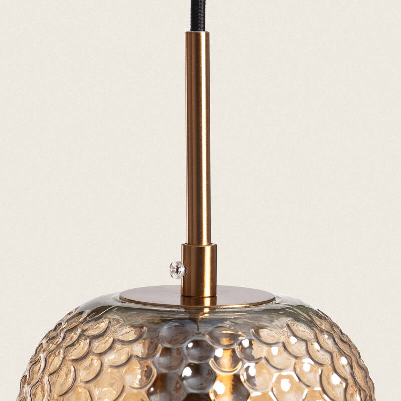 Lámpara Colgante Metal y Cristal Large Bernie