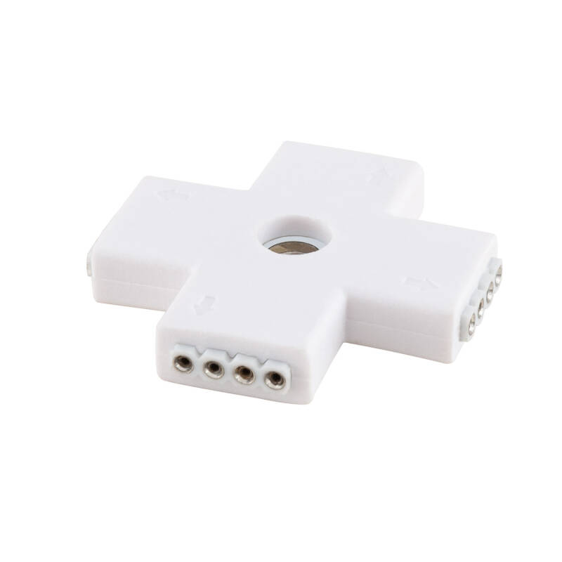 Conector Rápido Tipo 'X' Tira LED 12/24V RGB