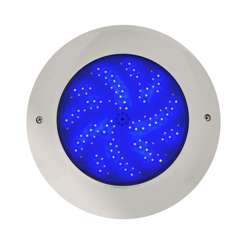 Foco Piscina Superficie LED RGBW Sumergible 12V DC IP68 Acero Inoxidable 20W