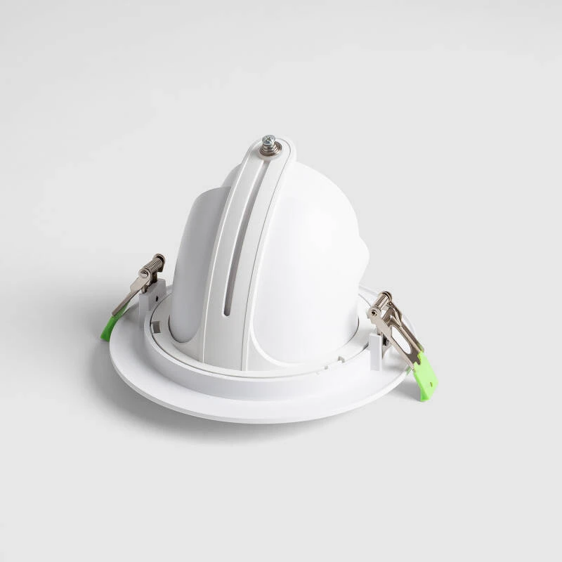 Downlight LED 38W Circular Direccionable Chip OSRAM CCT Seleccionable 120 lm/W LIFUD Corte Ø 160 mm