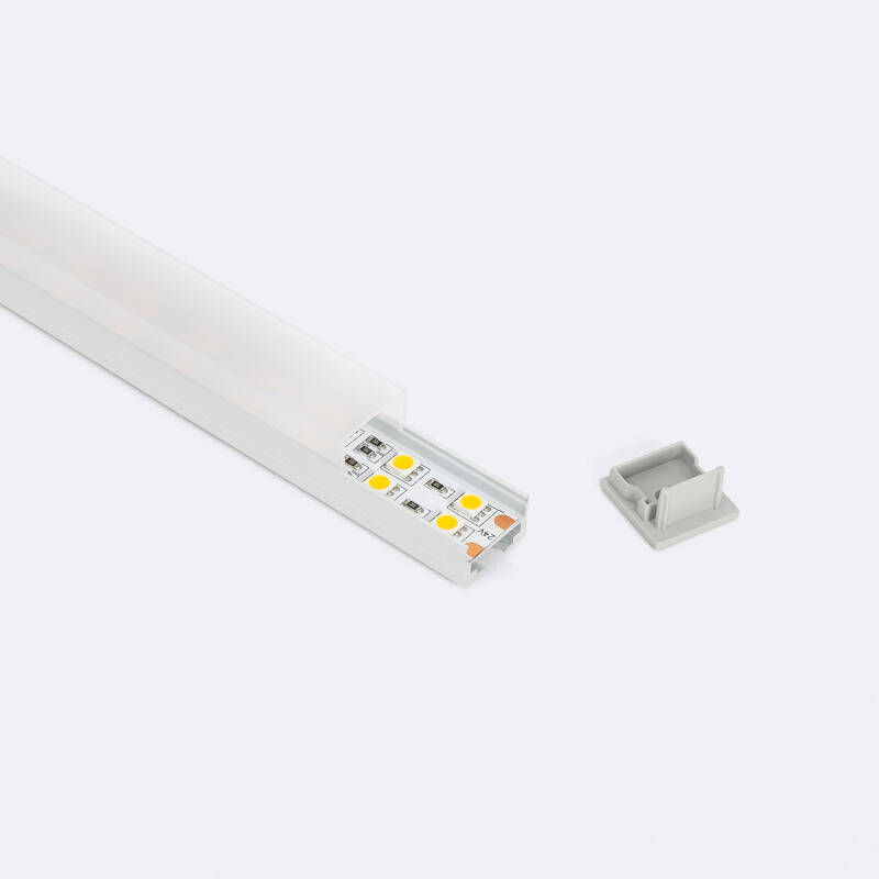 Perfil Aluminio Colgante 2m para Tira LED hasta 17 mm