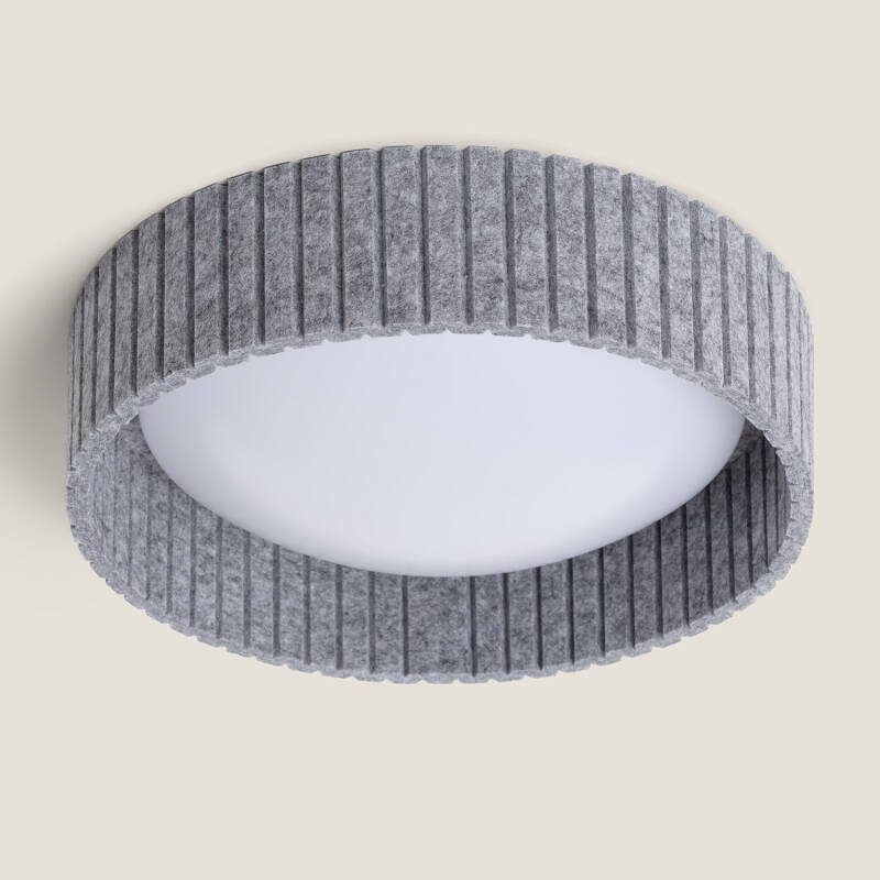 Plafón LED Acústico 18W Circular Fieltro Ø400 mm CCT Seleccionable Kaptyn