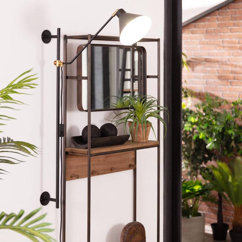 Lámpara de Pared Orientable Metal Oga