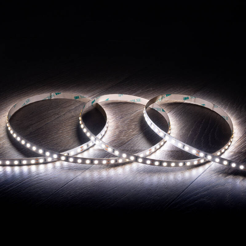 Tira LED 24V SMD 120 LED/m 5m 16W/m 2000lm/m High Lumen Ancho 8mm Corte 5cm IP20
