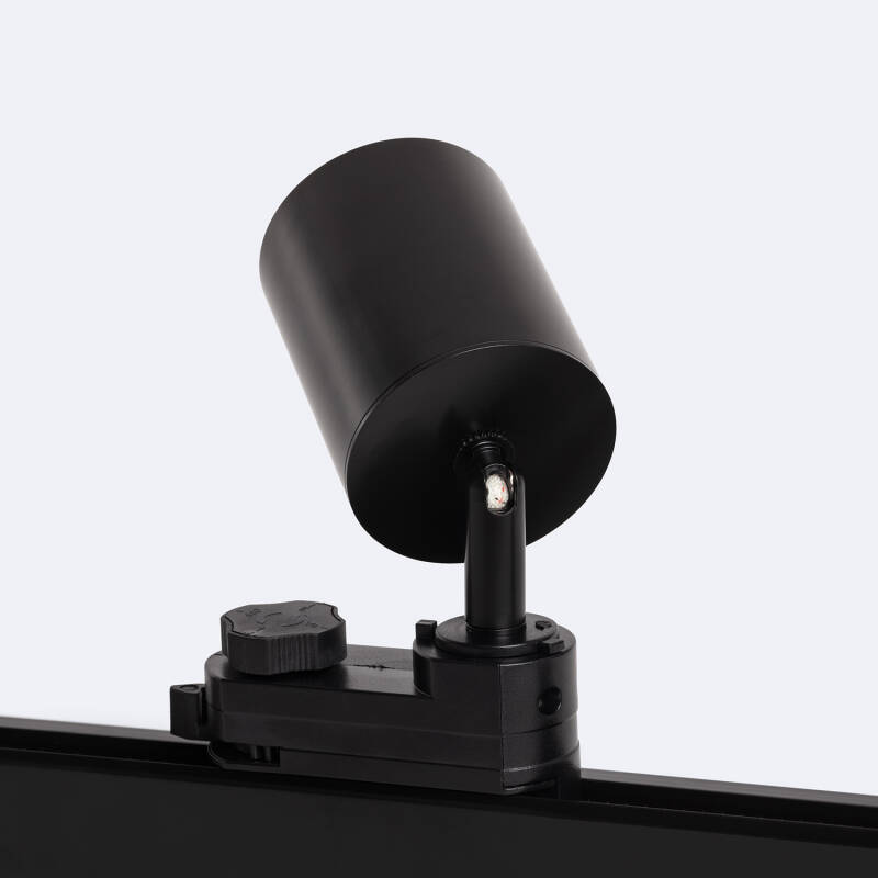 Foco Carril LED Trifásico 10W Regulable Mallet Negro