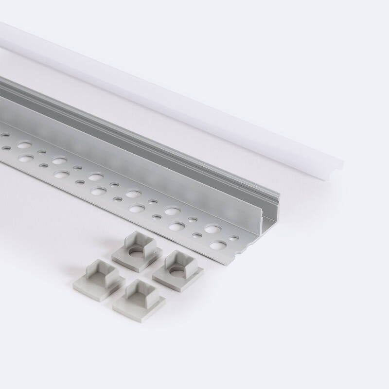 Perfil Aluminio Integración en Escayola/Pladur para Tiras LED hasta 8 mm