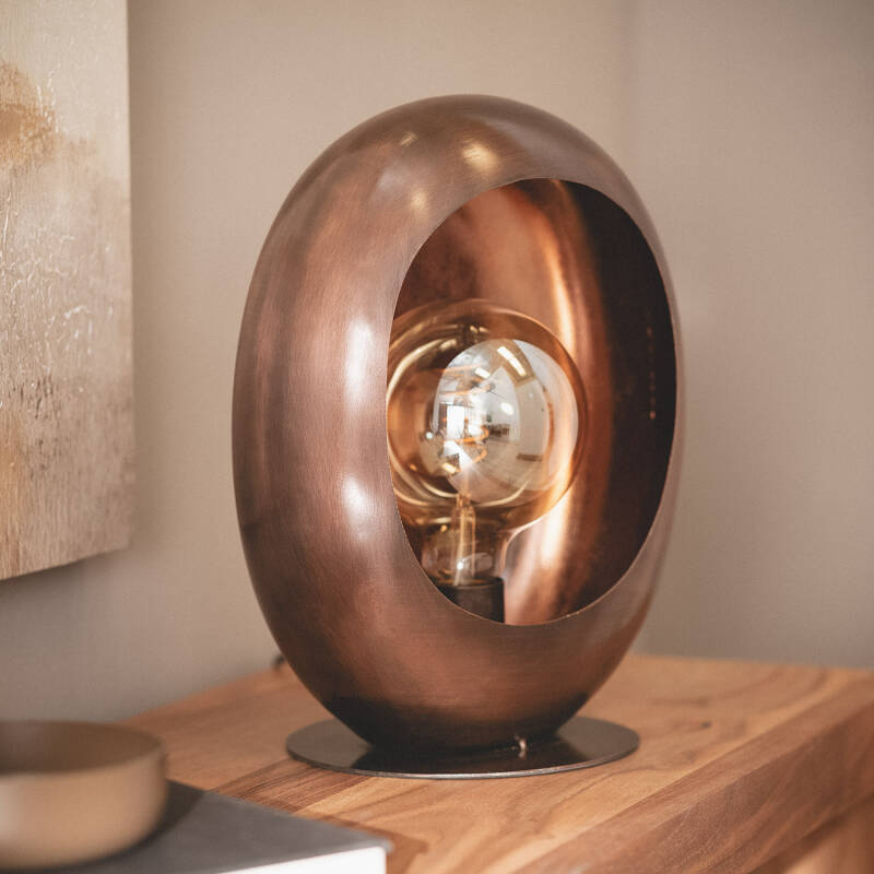 Lámpara de Mesa Metal Ovo
