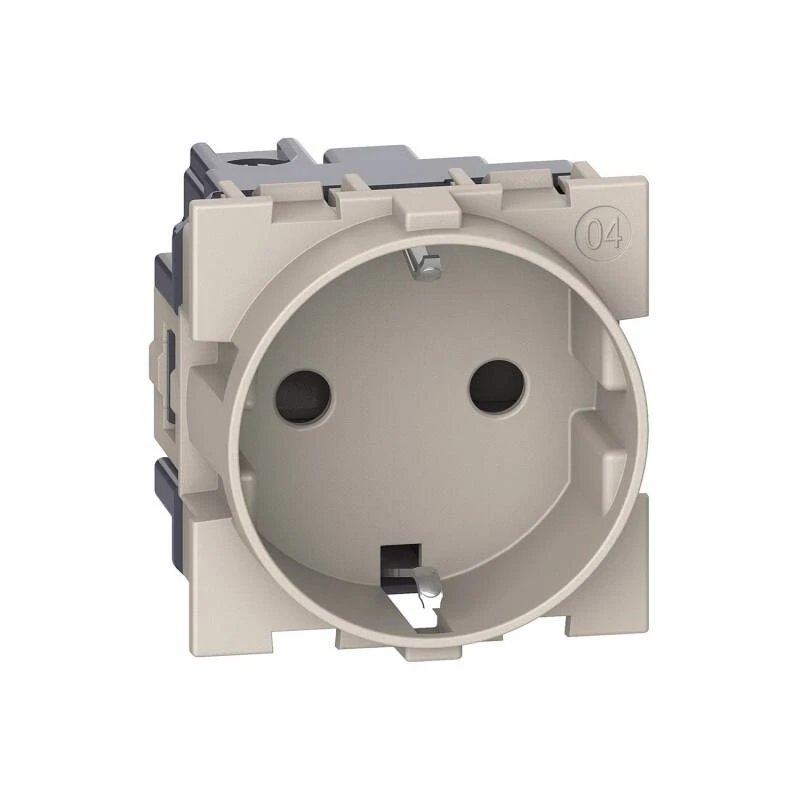 Base Enchufe Schuko 2P+T 16A 2 Módulos BTicino Living Now K_4141