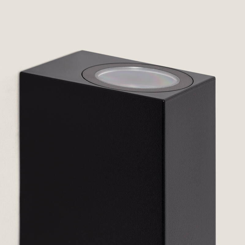 Aplique de Pared Exterior Iluminación Doble Cara Miseno Negro
