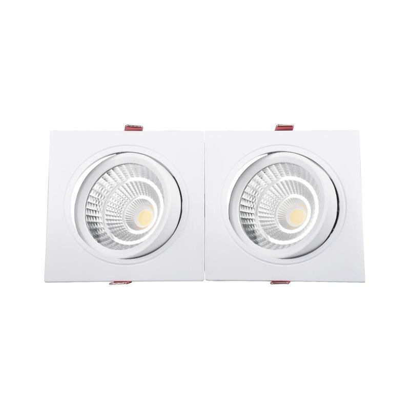 Foco Downlight LED 20W Rectangular Madison Corte 205x90 mm