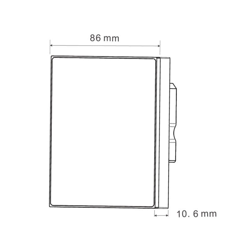 Panel de Escenas DALI con 4 Botones Táctiles en Aluminio