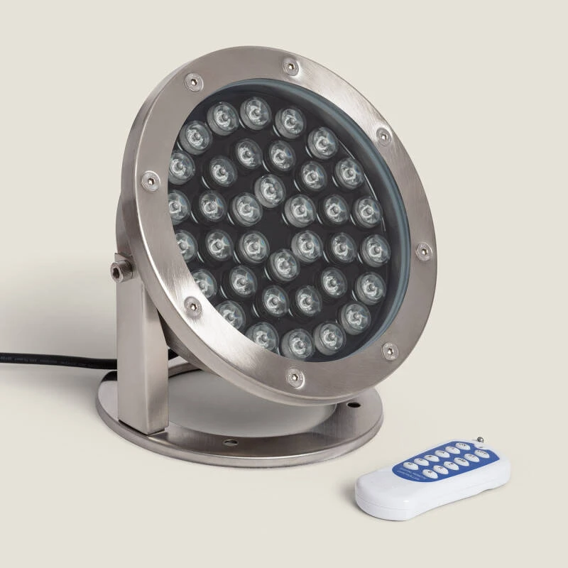 Foco Sumergible LED RGB 36W Superficie 12V DC IP68