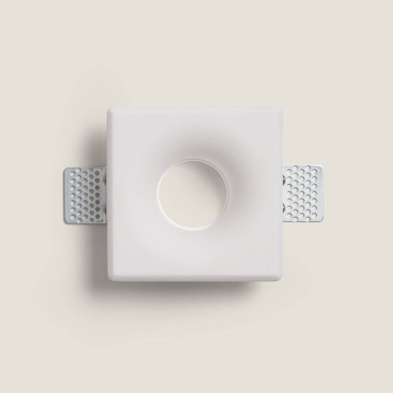 Aro Downlight Integración Escayola/Pladur para Bombilla LED GU10 / GU5.3  Corte 120x120 mm