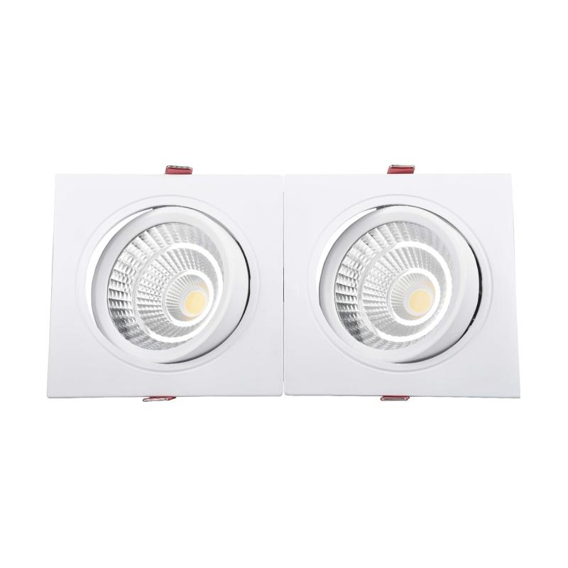 Foco Downlight LED 30W Rectangular Madison Corte 260x120 mm