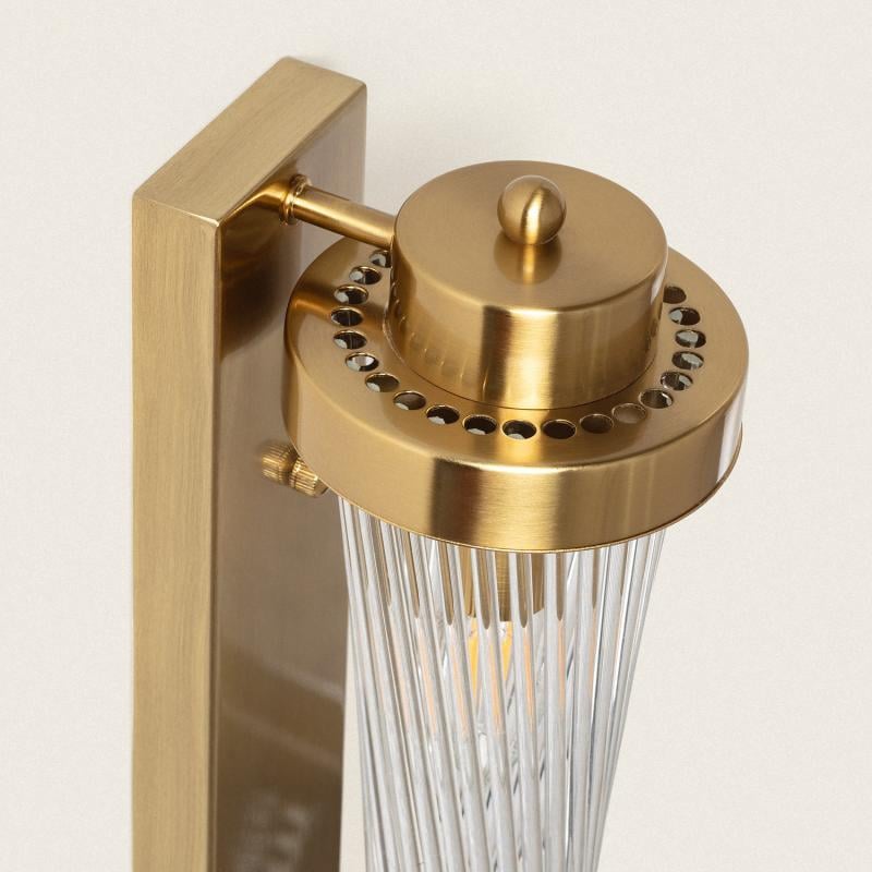 Lámpara de Pared Metal y Cristal Marsen
