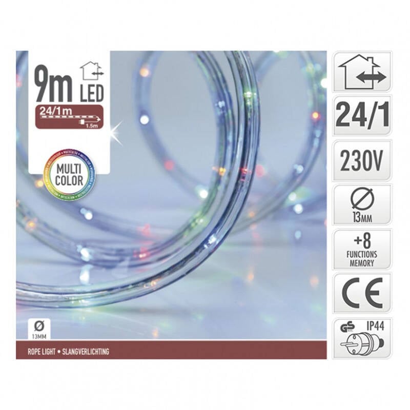Manguera Exterior LED RBG Redonda 8 Modos 9m