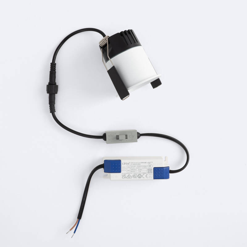 Foco Downlight LED 3W Corte Ø 35 mm Mini Deep