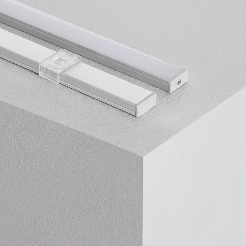 Perfil Aluminio Superficie para Tiras LED hasta 12 mm