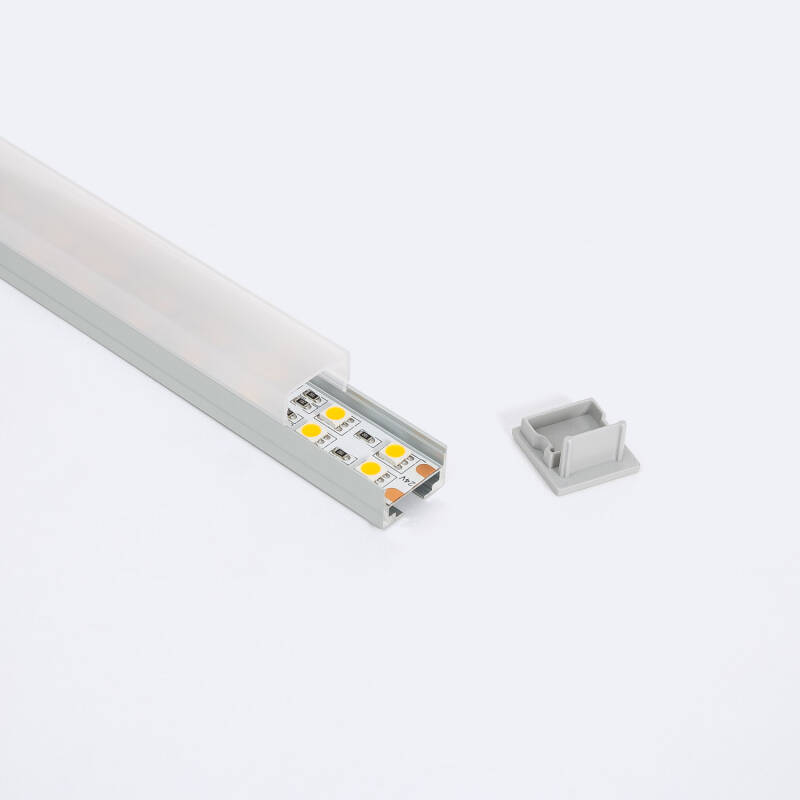 Perfil Aluminio Colgante 2m para Tira LED hasta 17 mm