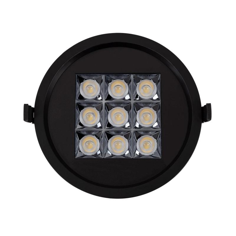 Downlight LED 30W Circular AERO UGR13 Corte Ø 205 mm Negro