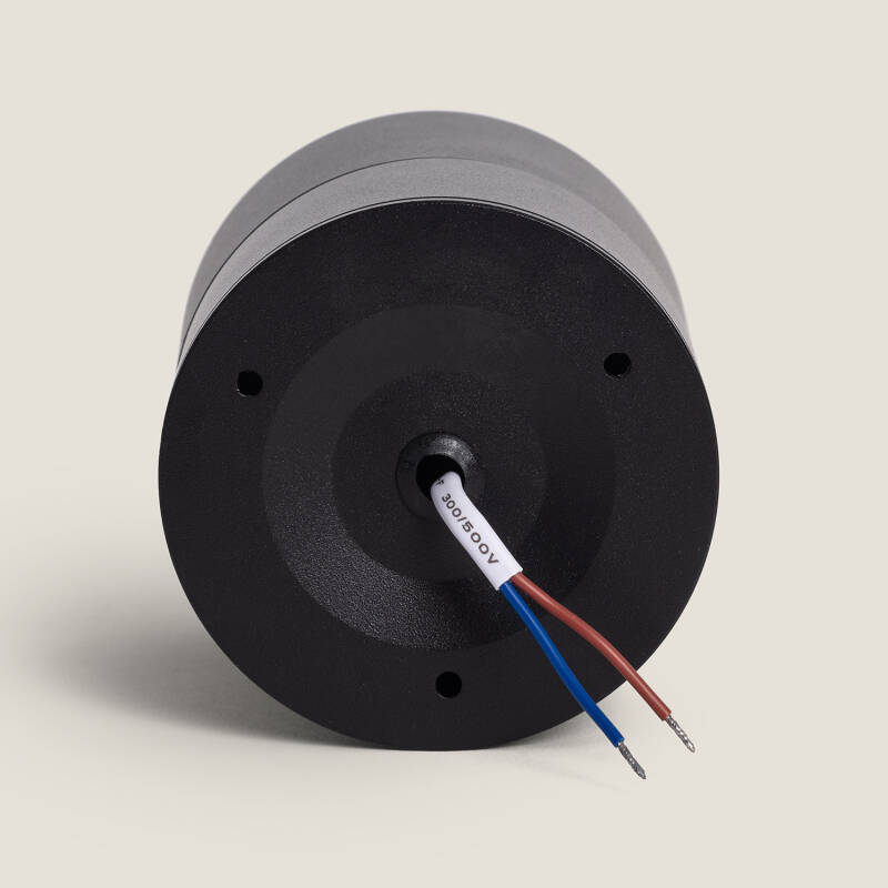 Aplique LED 15W de Aluminio Circular Negro New Onuba