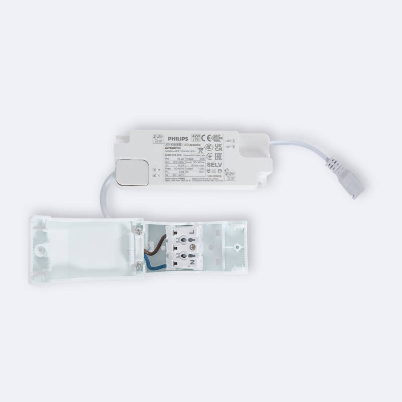 Panel LED 60x60 cm 40W 4000lm con Caja de Conexiones Rápidas y Cable de Seguridad
