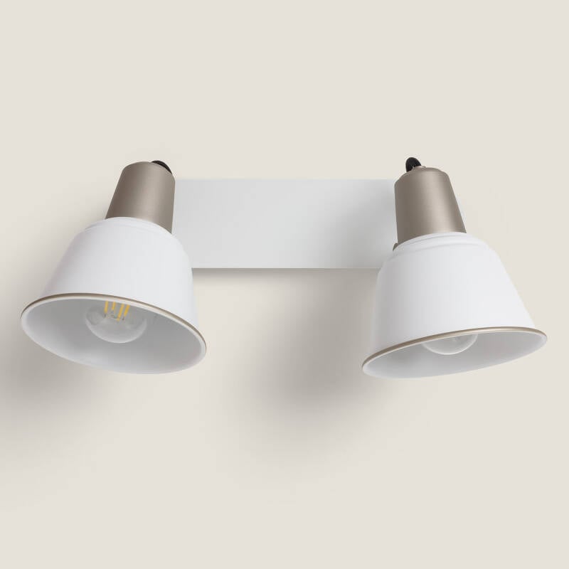 Lámpara de Pared Baño Metal 2 Focos Birzay