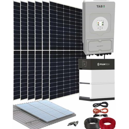 Kit Solar Aislada 3600W 48V con batería Pylontech