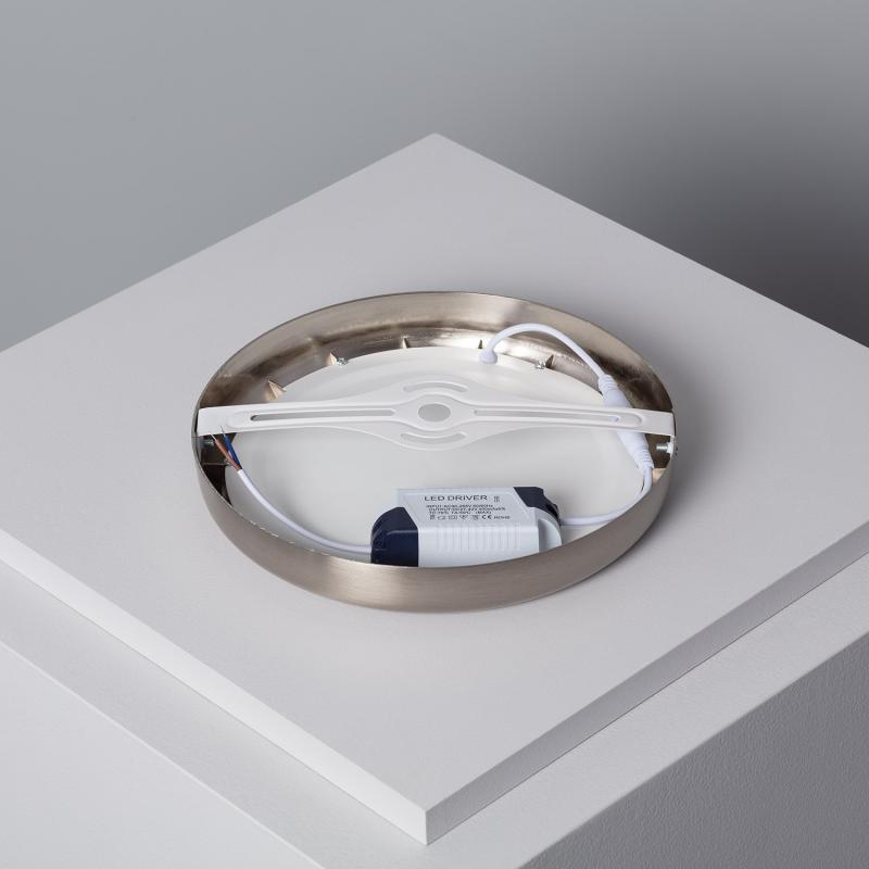 Plafón LED 18W Circular Metal Ø220 mm Design Silver