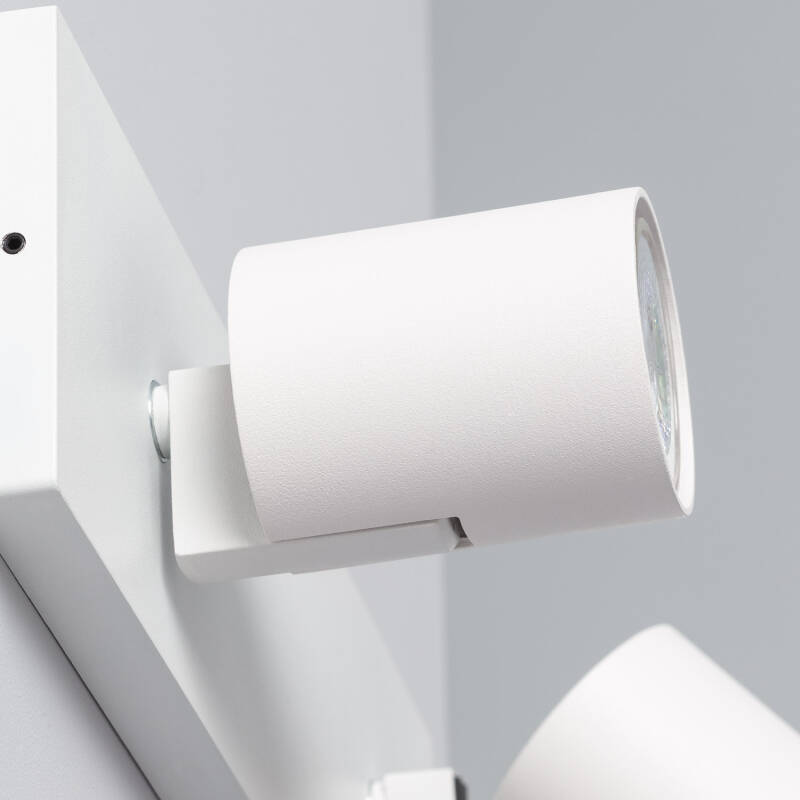 Aplique Aluminio Gylu 2 Focos para Bombilla GU10