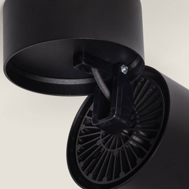 Aplique LED 30W de Aluminio Circular Negro New Onuba