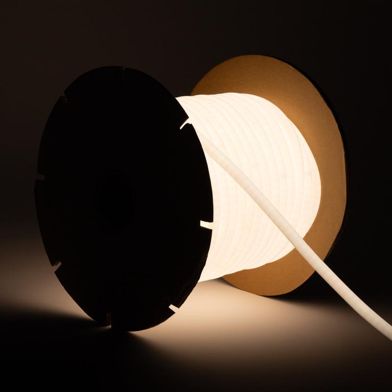Tira LED Neón Regulable 220V BOBINA 50m Circular SFLEX17 8W/m Corte 100cm IP65