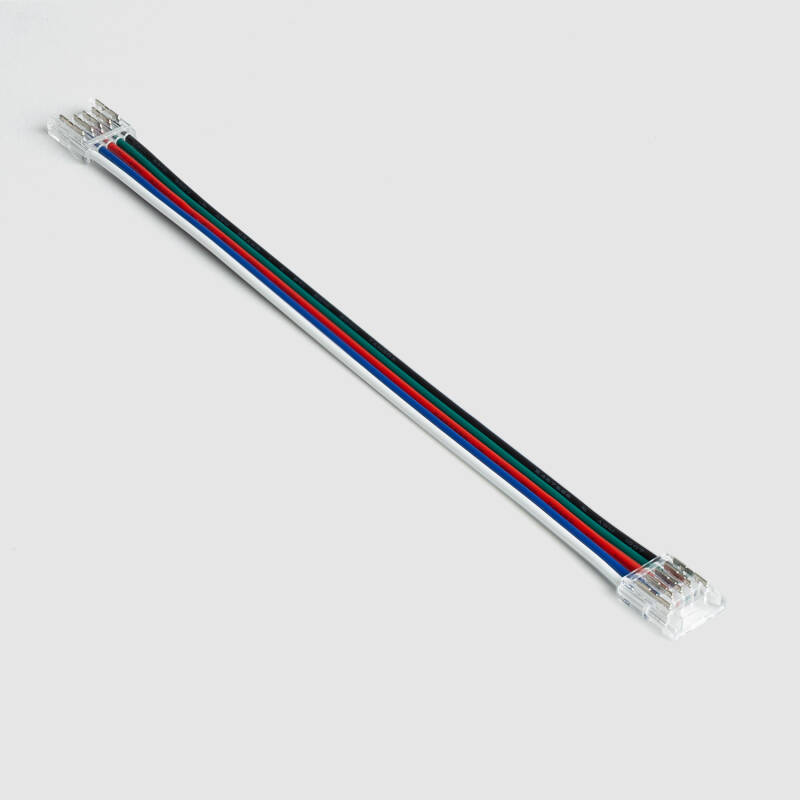 Conector para Tira LED 24V RGBW SMD Ancho 10mm IP20 Doble con Cable